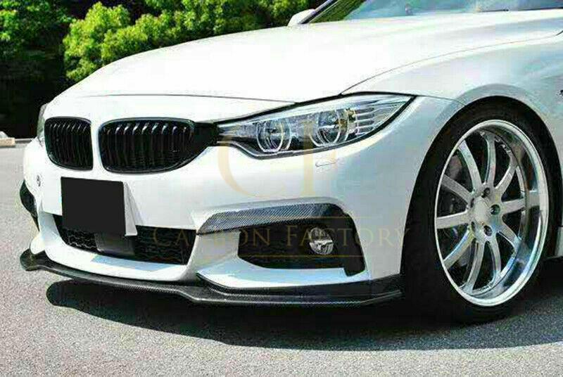 Carbon Fibre Front Bumper Upper Trims for BMW 4 Series F32 F33 F36 2014-2020-Carbon Factory