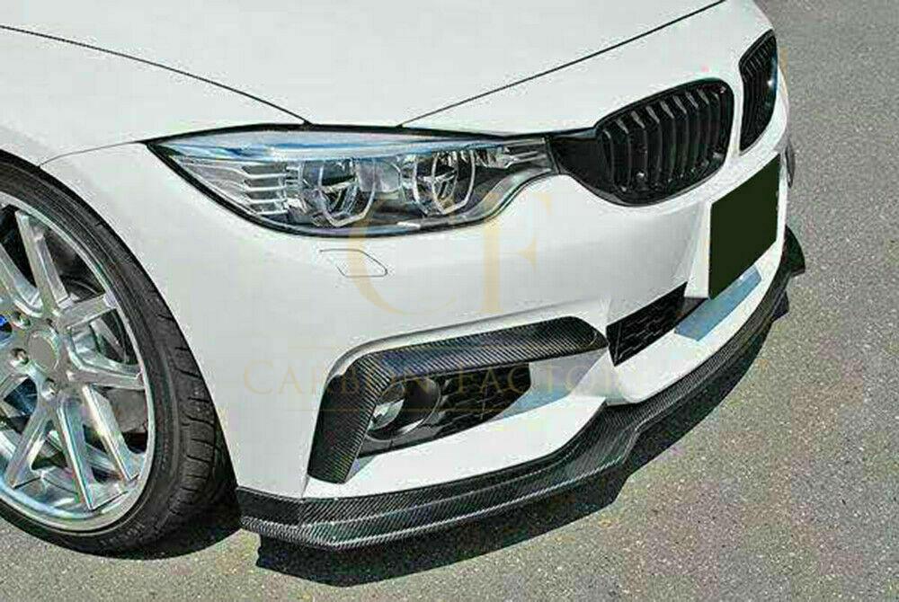 Carbon Fibre Front Bumper Upper Trims for BMW 4 Series F32 F33 F36 2014-2020-Carbon Factory