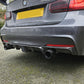 Carbon Fibre Rear Diffuser with LED Light Dual Exhaust for BMW F30 F31 3 Series 12-19-Carbon Factory