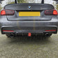 Carbon Fibre Rear Diffuser with LED Light Dual Exhaust for BMW F30 F31 3 Series 12-19-Carbon Factory