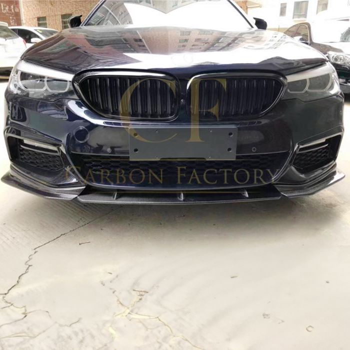 FD Style Carbon Fibre Front Splitter for BMW G30 5 Series M Sport 17-20-Carbon Factory