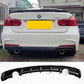 Gloss Black Rear Diffuser Dual Exhaust for BMW F30 F31 3 Series 12-19-Carbon Factory