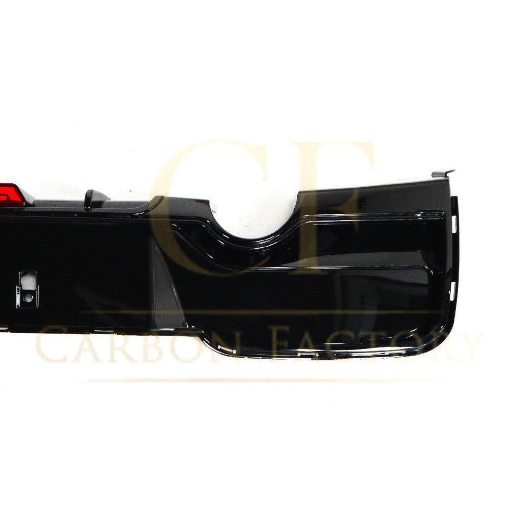 Gloss Black Rear Diffuser Dual Exhaust with LED for BMW F20 1 Series Pre-LCI 12-14-Carbon Factory