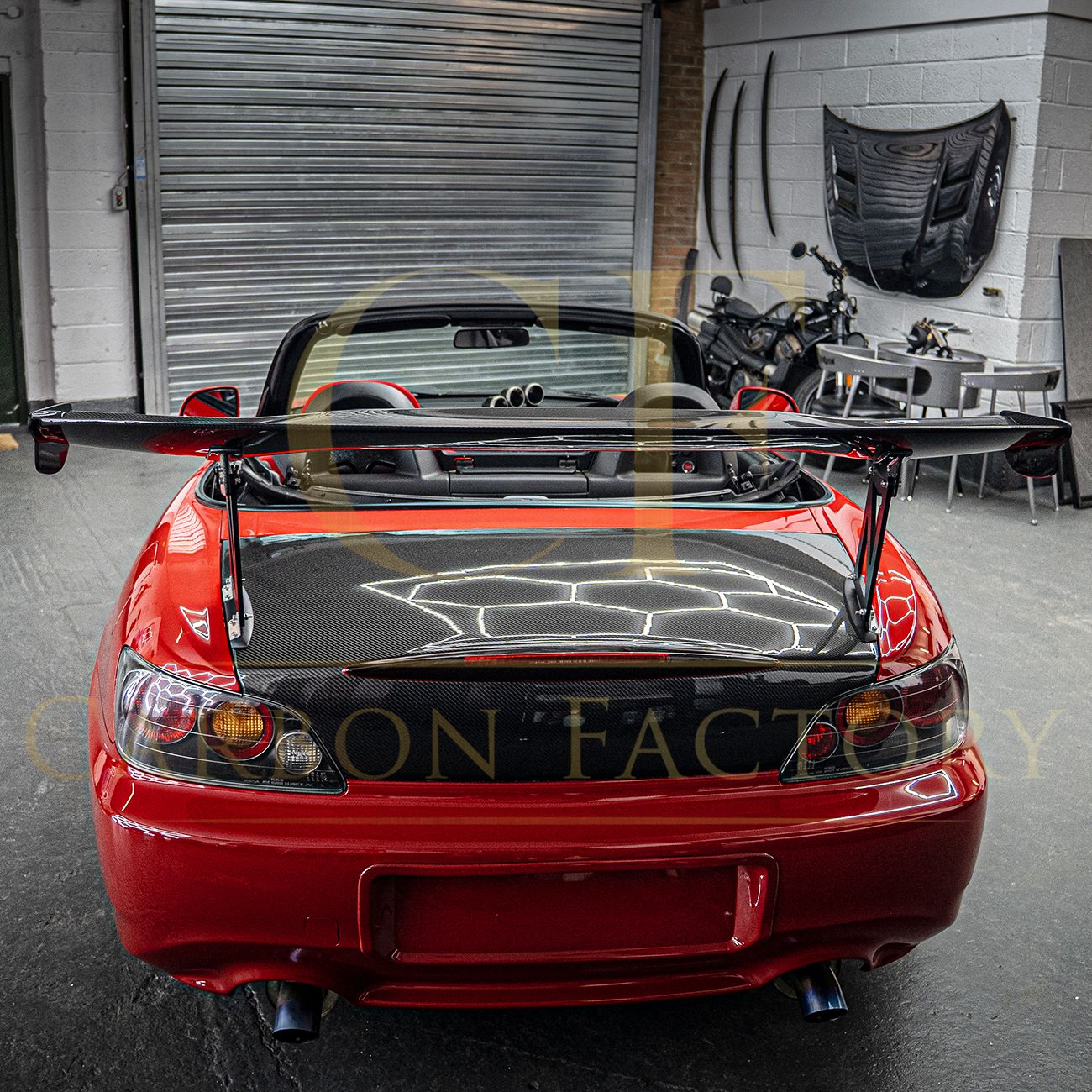 Honda S2000 J's Racing Style Carbon Fibre GT Wing Spoiler 99-09 by Carbon Factory-Carbon Factory