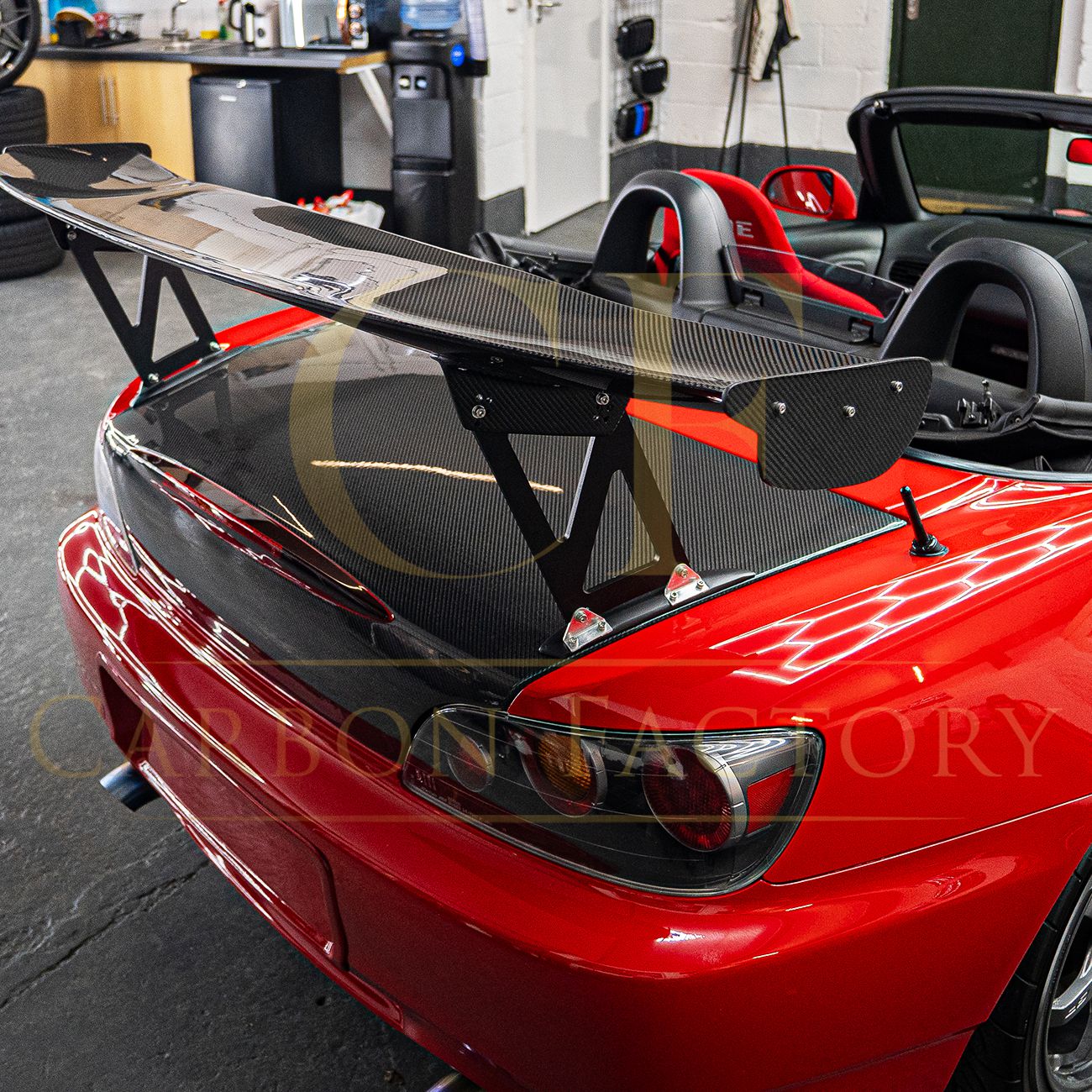 Honda S2000 J's Racing Style Carbon Fibre GT Wing Spoiler 99-09 by Carbon Factory-Carbon Factory