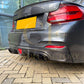 LED Style Carbon Fibre Rear Diffuser for BMW F22 2 Series M Sport 14-21-Carbon Factory