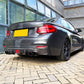 LED Style Carbon Fibre Rear Diffuser for BMW F22 2 Series M Sport 14-21-Carbon Factory