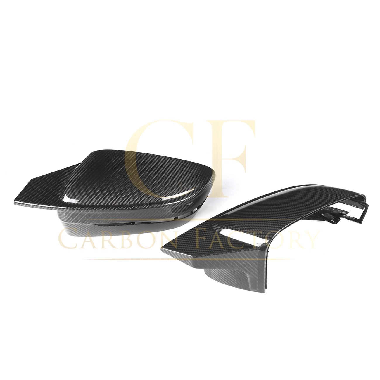 M Style Pre-Preg Carbon Fibre Replacement Mirror Covers for BMW G11 G12 7 Series 15-22-Carbon Factory