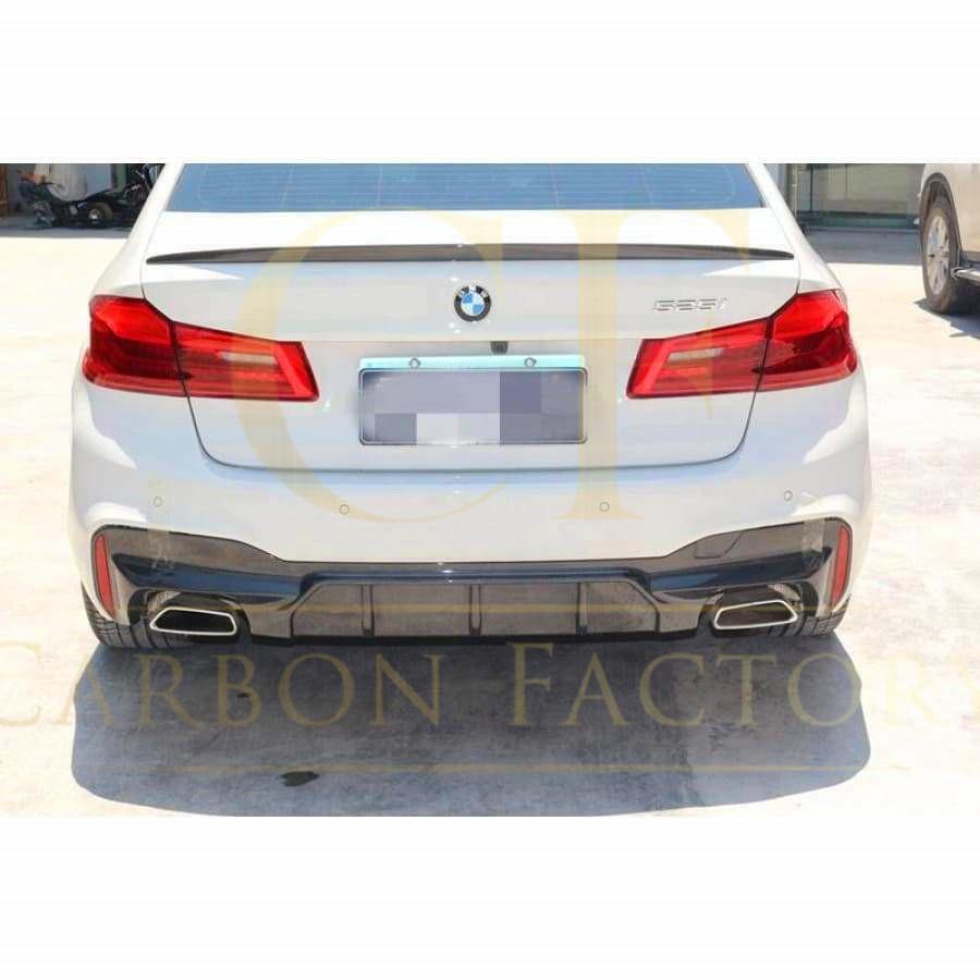 M5 Style Carbon Fibre Rear Diffuser for BMW G30 G31 5 Series M Sport 17-23-Carbon Factory