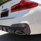 M5 Style Carbon Fibre Rear Diffuser for BMW G30 G31 5 Series M Sport 17-23-Carbon Factory