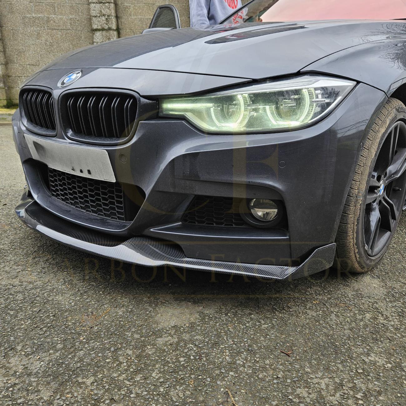 MAD Style Carbon Fibre Front Splitter for BMW F30 F31 3 Series M Sport 12-19-Carbon Factory