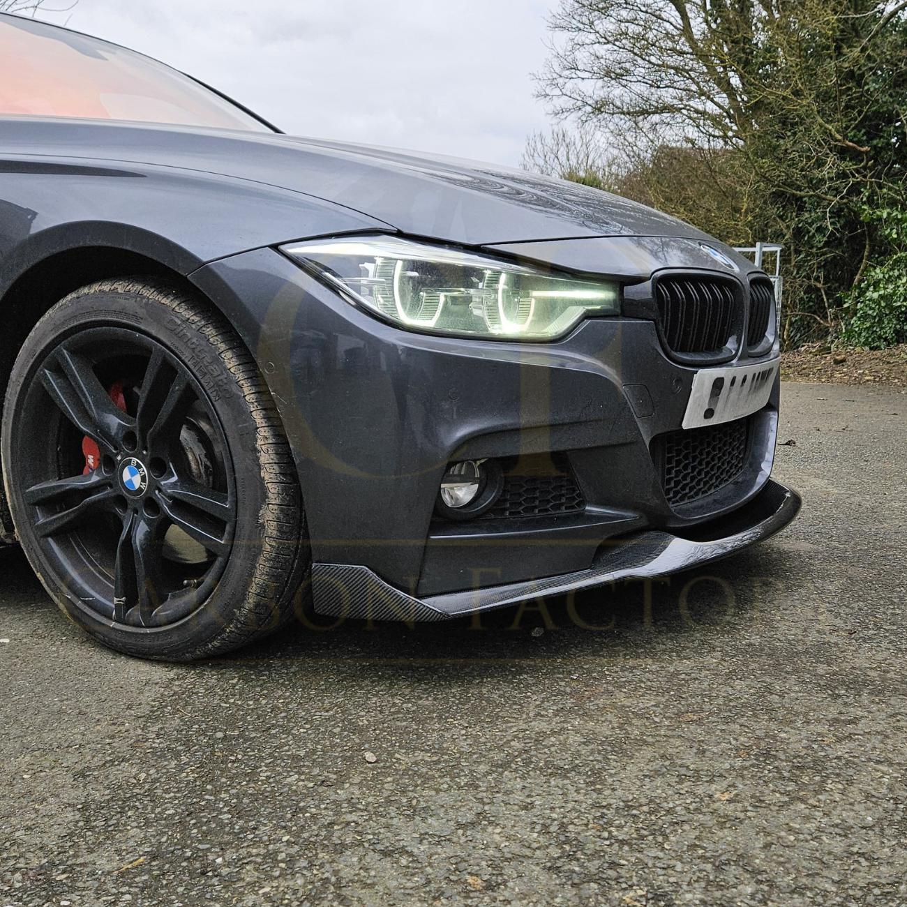 MAD Style Carbon Fibre Front Splitter for BMW F30 F31 3 Series M Sport 12-19-Carbon Factory