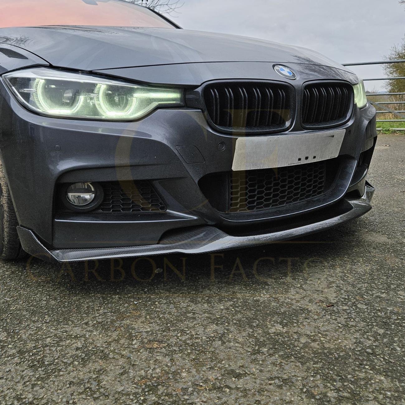 MAD Style Carbon Fibre Front Splitter for BMW F30 F31 3 Series M Sport 12-19-Carbon Factory