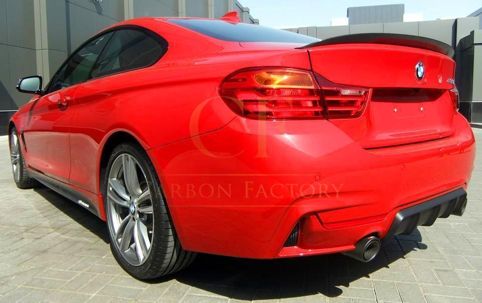 MP Style Carbon Fibre Boot Spoiler for BMW 4 Series F33 Convertible inc F83 M4 14-20-Carbon Factory