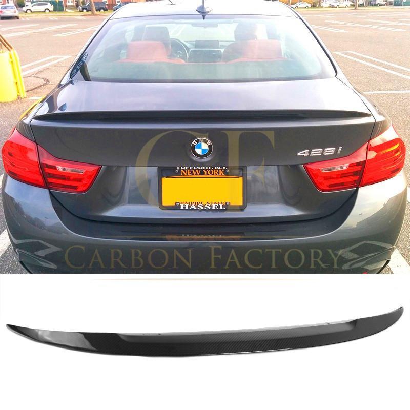 MP Style Carbon Fibre Boot Spoiler for BMW 4 Series F33 Convertible inc F83 M4 14-20-Carbon Factory