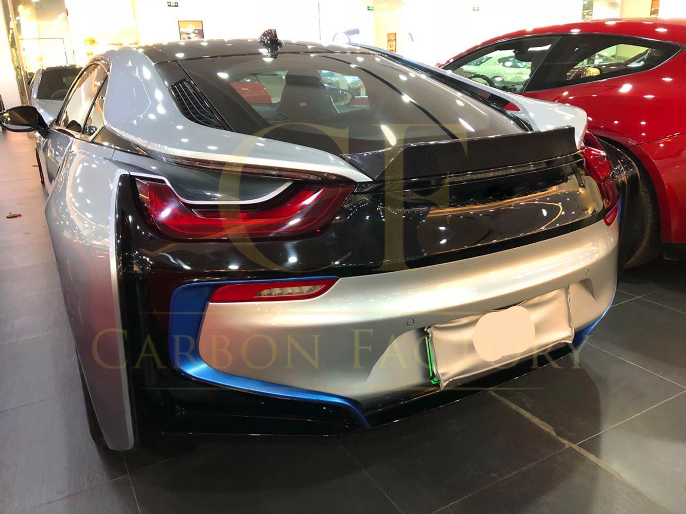 MP Style Carbon Fibre Boot Spoiler for BMW i8 14-18-Carbon Factory