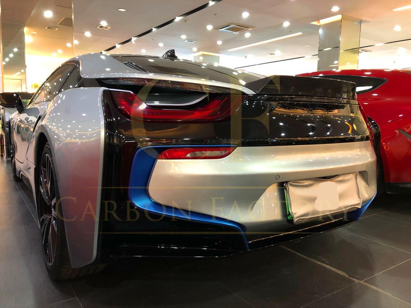 MP Style Carbon Fibre Boot Spoiler for BMW i8 14-18-Carbon Factory