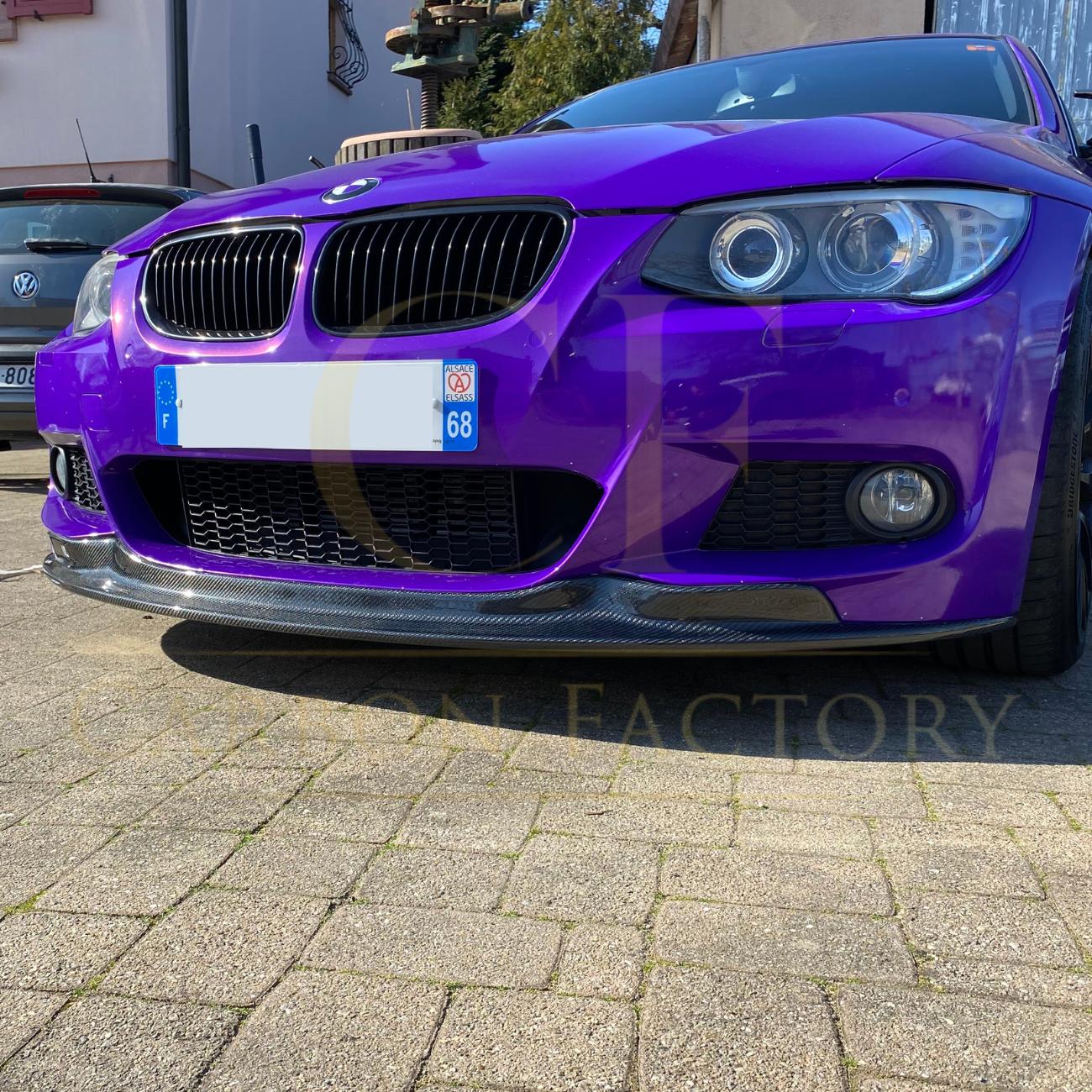 MP Style Carbon Fibre Front Splitter for BMW 3 Series E92 E93 LCI 10-13-Carbon Factory