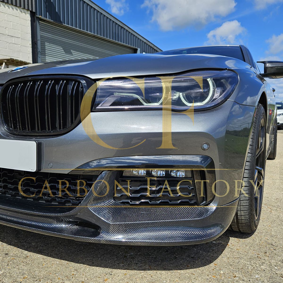 MP Style Carbon Fibre Front Splitter for BMW G11 7 Series 15-18-Carbon Factory