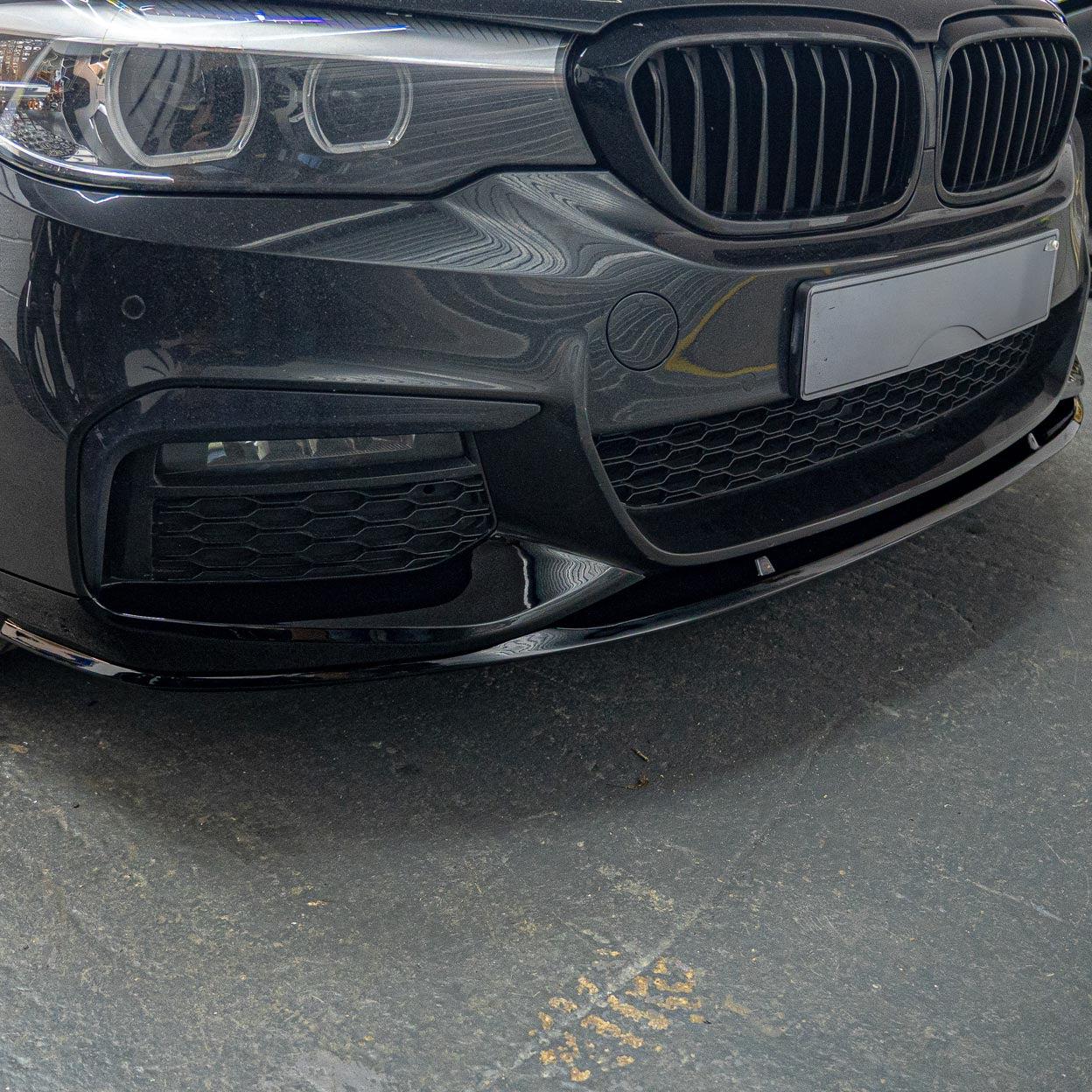 MP Style Gloss Black Front Splitter for BMW G30 5 Series Pre-LCI 17-20-Carbon Factory