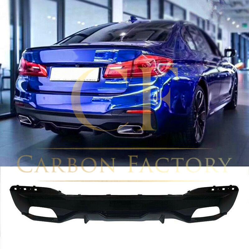 MP Style Gloss Black Rear Diffuser 2 Pieces for BMW G30 G31 5 Series M Sport 17-24-Carbon Factory