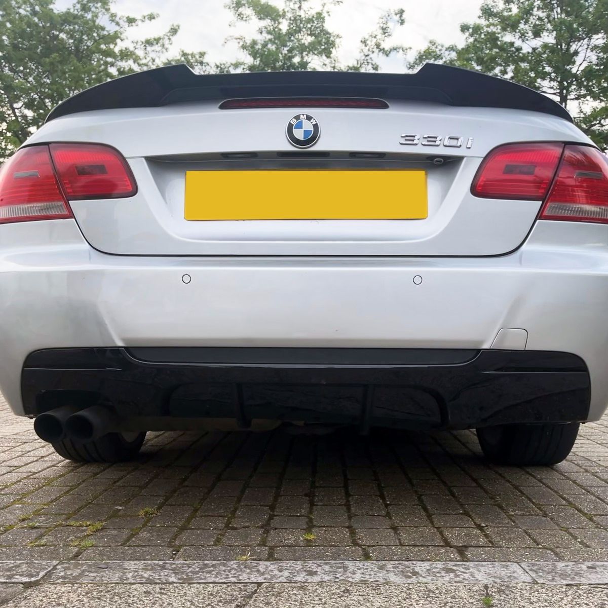 MP Style Gloss Black Rear Diffuser Twin Exhaust for BMW E92 E93 3 Series 05-13-Carbon Factory