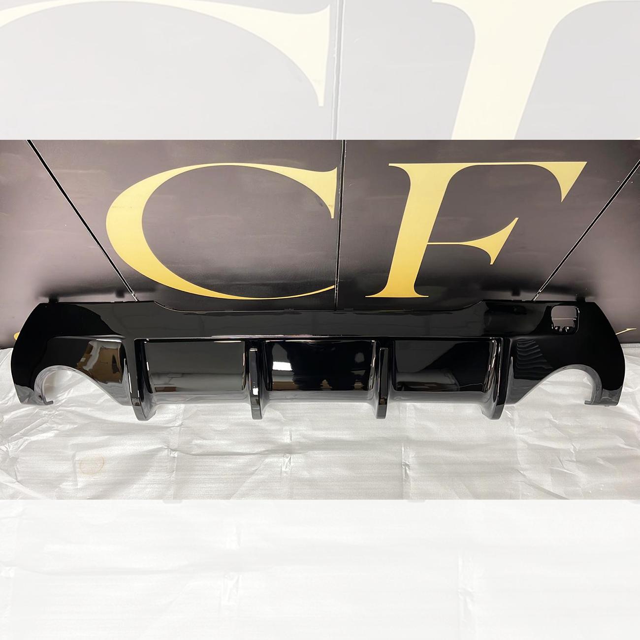 MP Style Gloss Black Rear Diffuser for BMW F40 1 Series 19-24-Carbon Factory