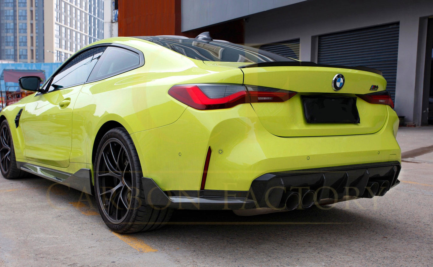 MP Style Pre-Preg Carbon Fibre Rear Bumper Spats for BMW G82 G83 M4 21-Present-Carbon Factory