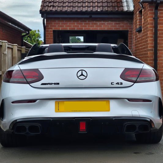 Mercedes Benz A205 C Class Convertible AMG Style Carbon Fibre Boot Spoiler 15-21 by Carbon Factory-Carbon Factory