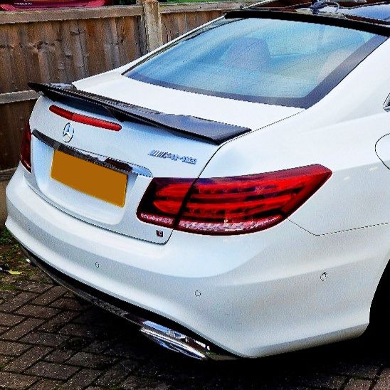 Mercedes Benz C207 E Class Coupe Renntech Style Carbon Fibre Boot Spoiler 10-17-Carbon Factory