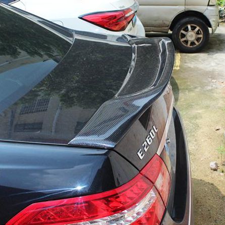 Mercedes Benz C207 E Class Coupe Renntech Style Carbon Fibre Boot Spoiler 10-17-Carbon Factory