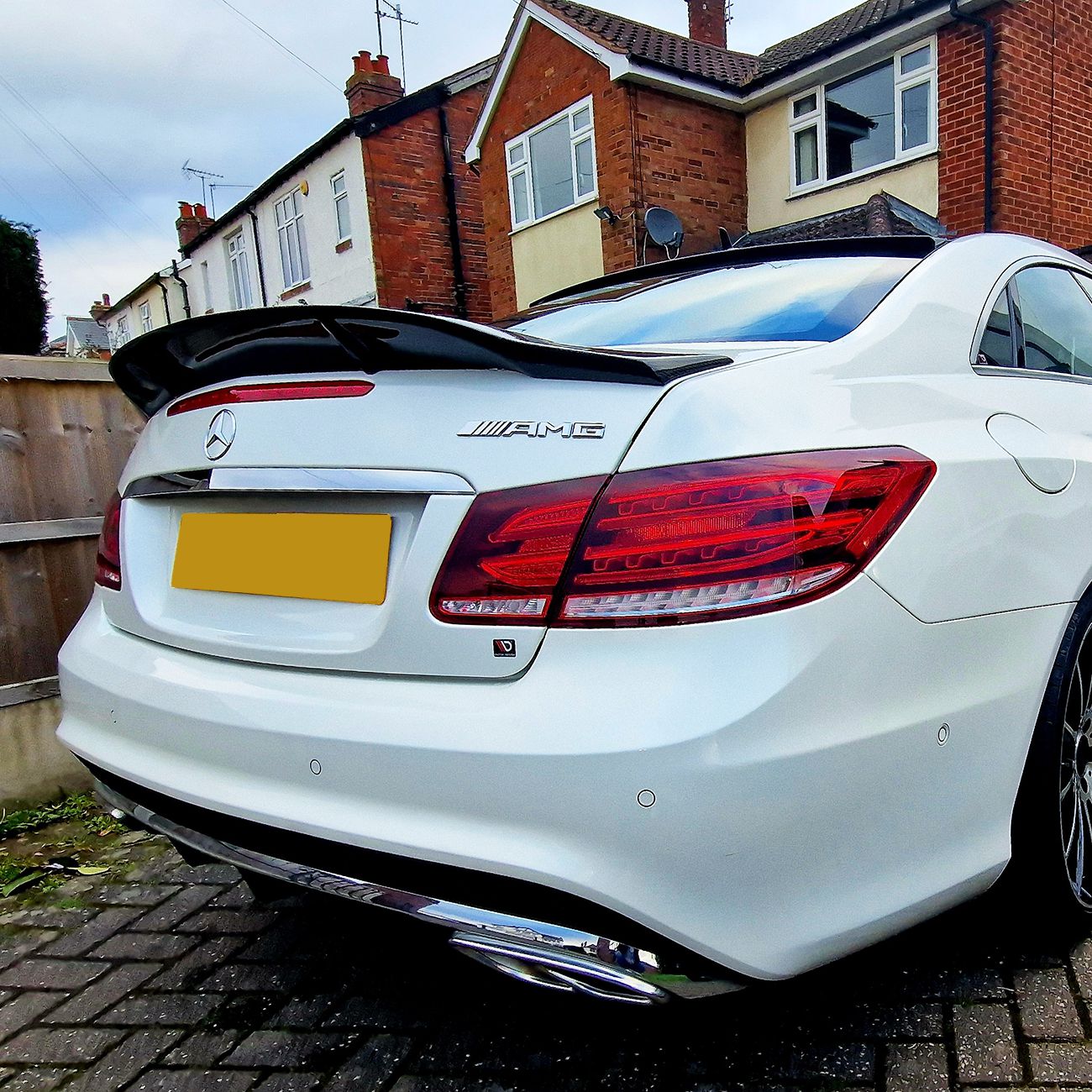 Mercedes Benz C207 E Class Coupe Renntech Style Carbon Fibre Boot Spoiler 10-17-Carbon Factory