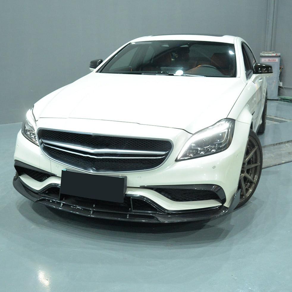 Mercedes Benz C218 CLS Brabus style Carbon Fibre Front Splitter 15-18 by Carbon Factory-Carbon Factory