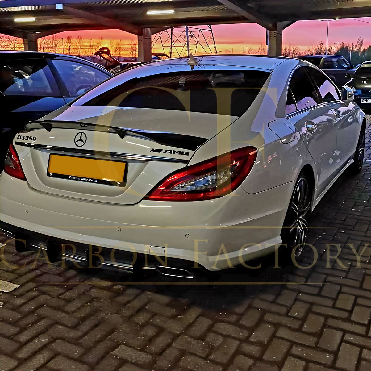 Mercedes Benz C218 CLS REN Style Carbon Fibre Boot Spoiler 14-18-Carbon Factory