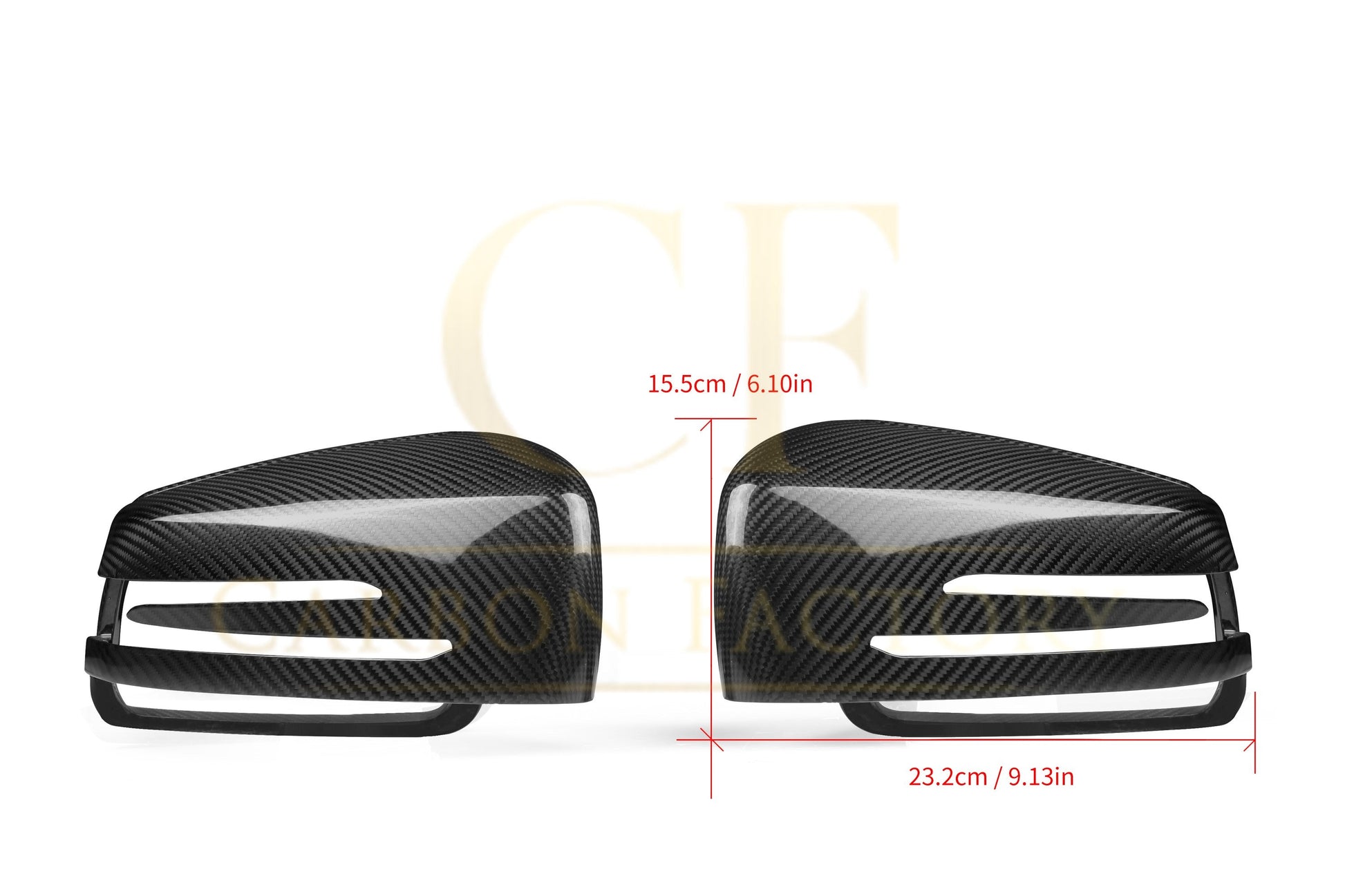 Mercedes Benz Universal OEM Style Pre-preg Carbon Fibre Replacement Mirror Covers by Carbon Factory-Carbon Factory