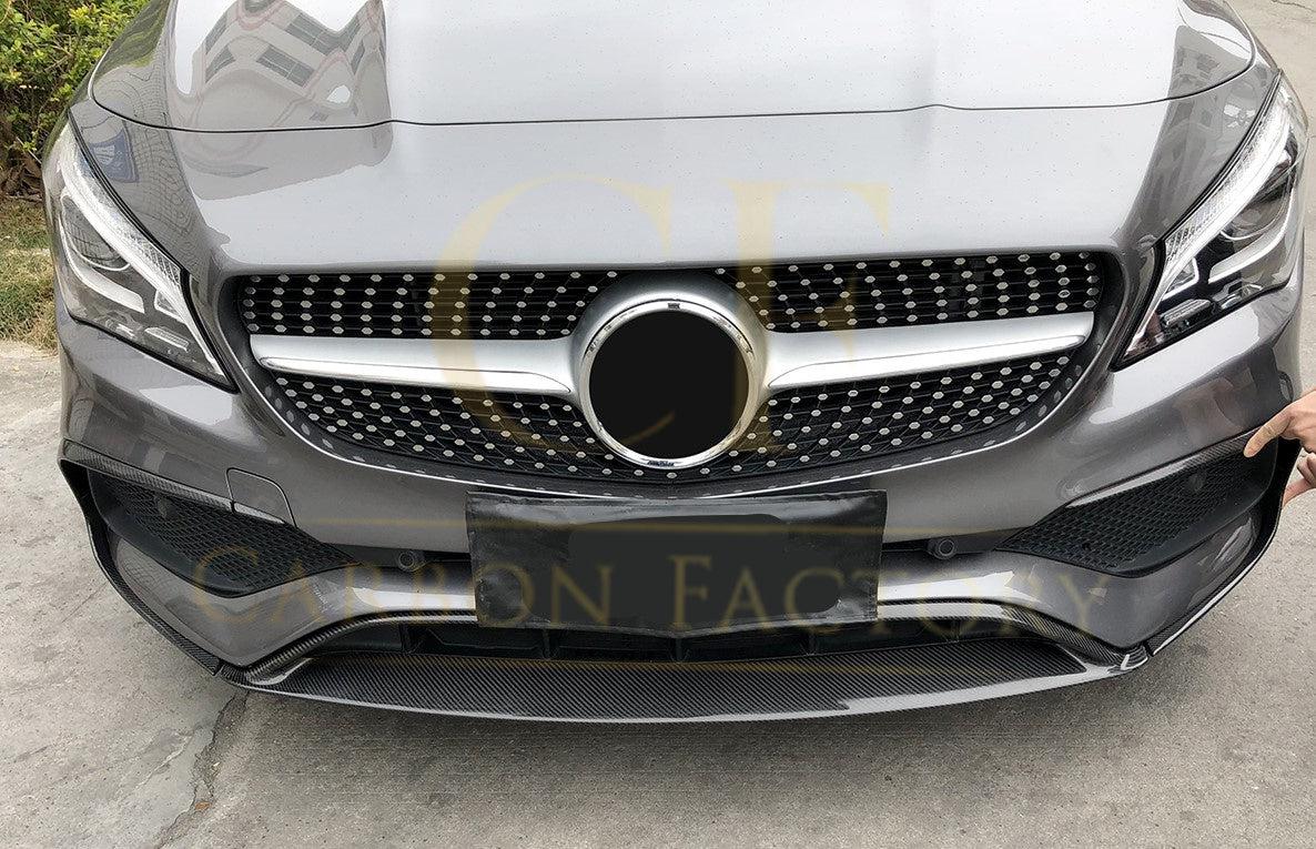 Mercedes Benz W117 CLA AMG Style Carbon Fibre Front Splitter 16-19 by Carbon Factory-Carbon Factory