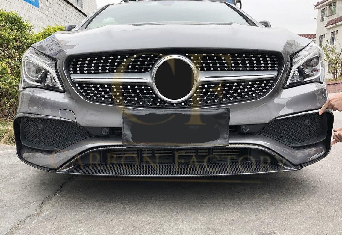 Mercedes Benz W117 CLA AMG Style Carbon Fibre Front Splitter 16-19 by Carbon Factory-Carbon Factory