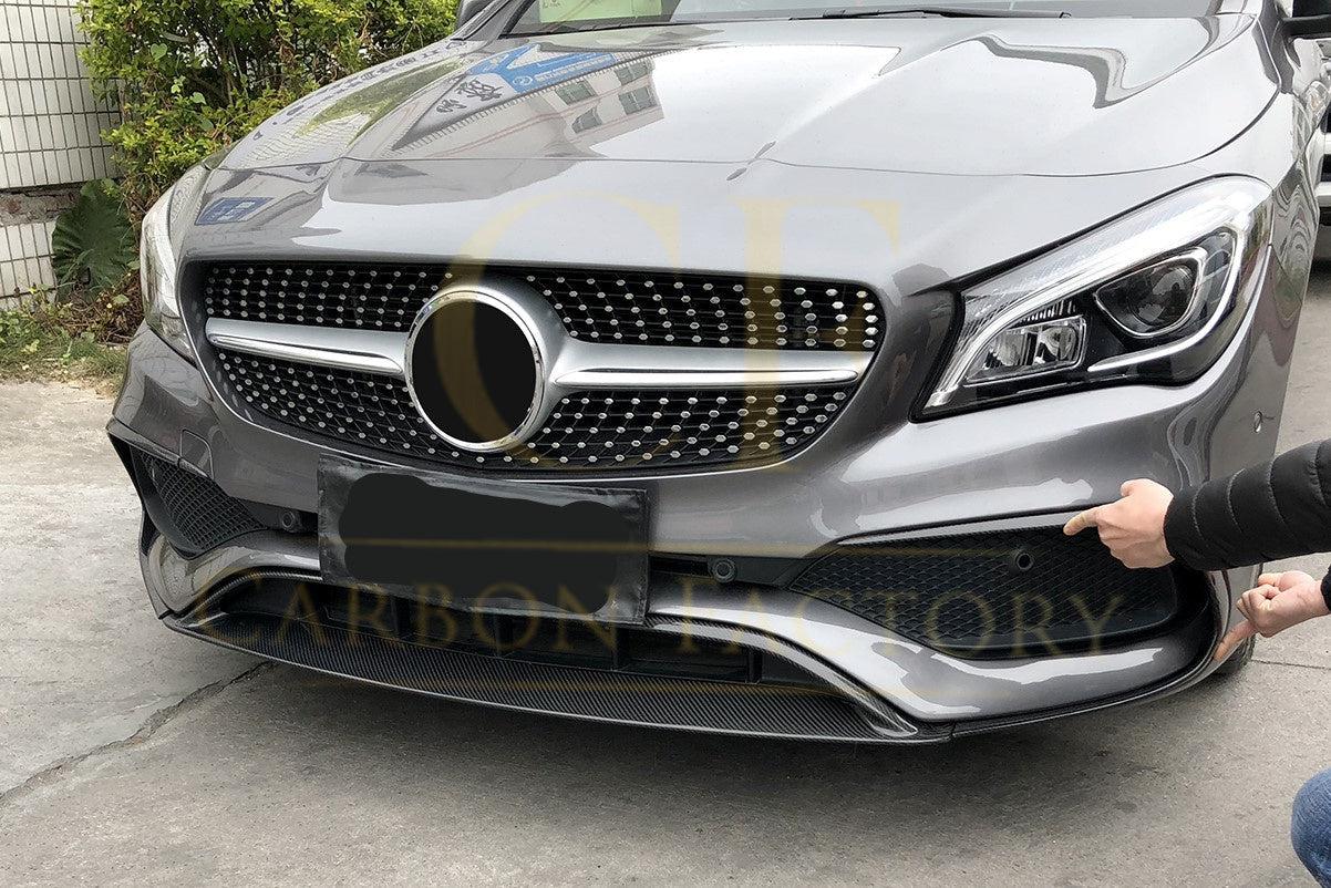 Mercedes Benz W117 CLA AMG Style Carbon Fibre Front Splitter 16-19 by Carbon Factory-Carbon Factory