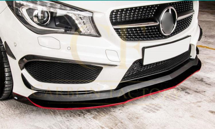 Mercedes Benz W117 CLA Carbon Fibre Front Canards Sets 13-16 by Carbon Factory-Carbon Factory