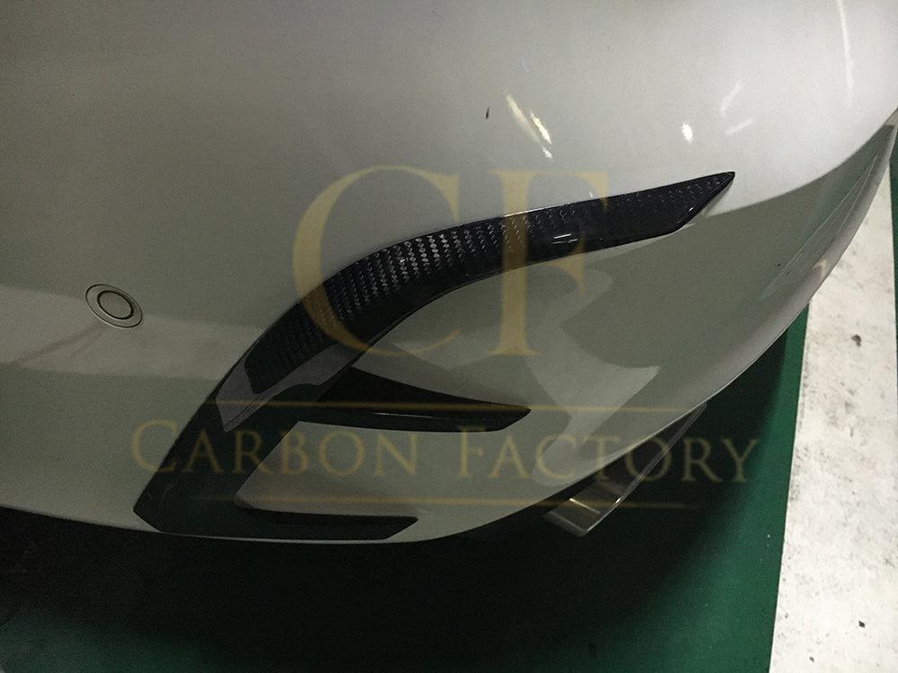 Mercedes Benz W117 CLA Carbon Fibre Rear Bumper Trims 4 pcs 13-15 by Carbon Factory-Carbon Factory