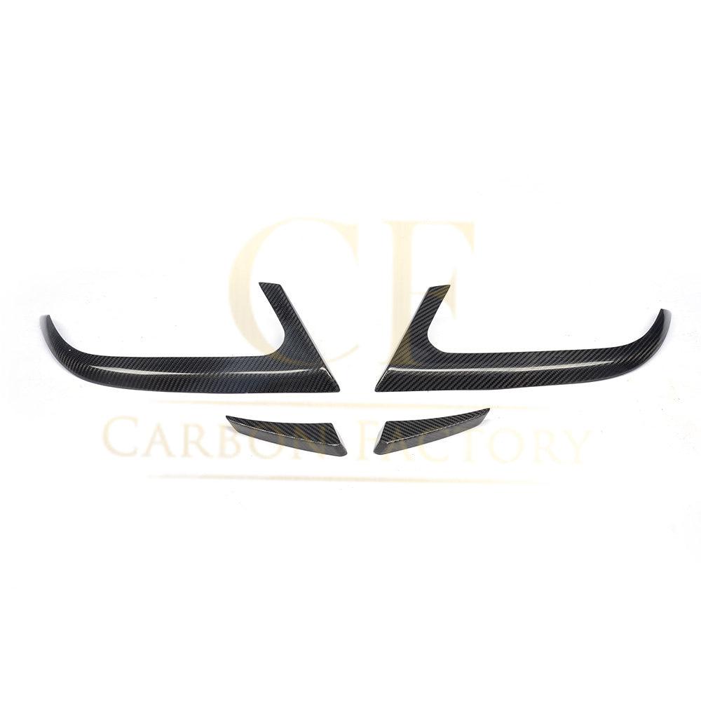 Mercedes Benz W117 CLA Carbon Fibre Rear Bumper Trims 4 pcs 13-15 by Carbon Factory-Carbon Factory