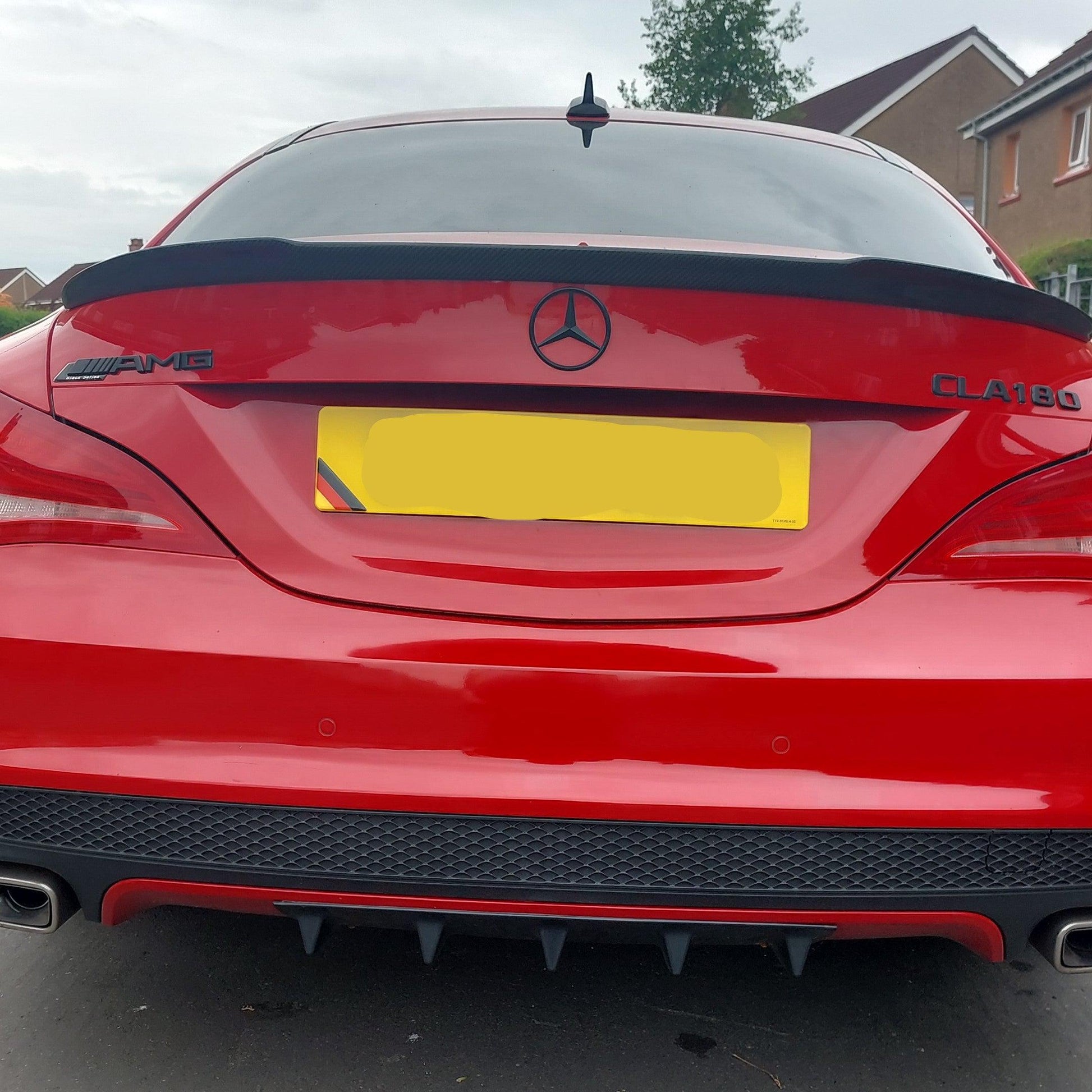 Mercedes Benz W117 CLA FD Style Carbon Fibre Boot Spoiler 13-19-Carbon Factory