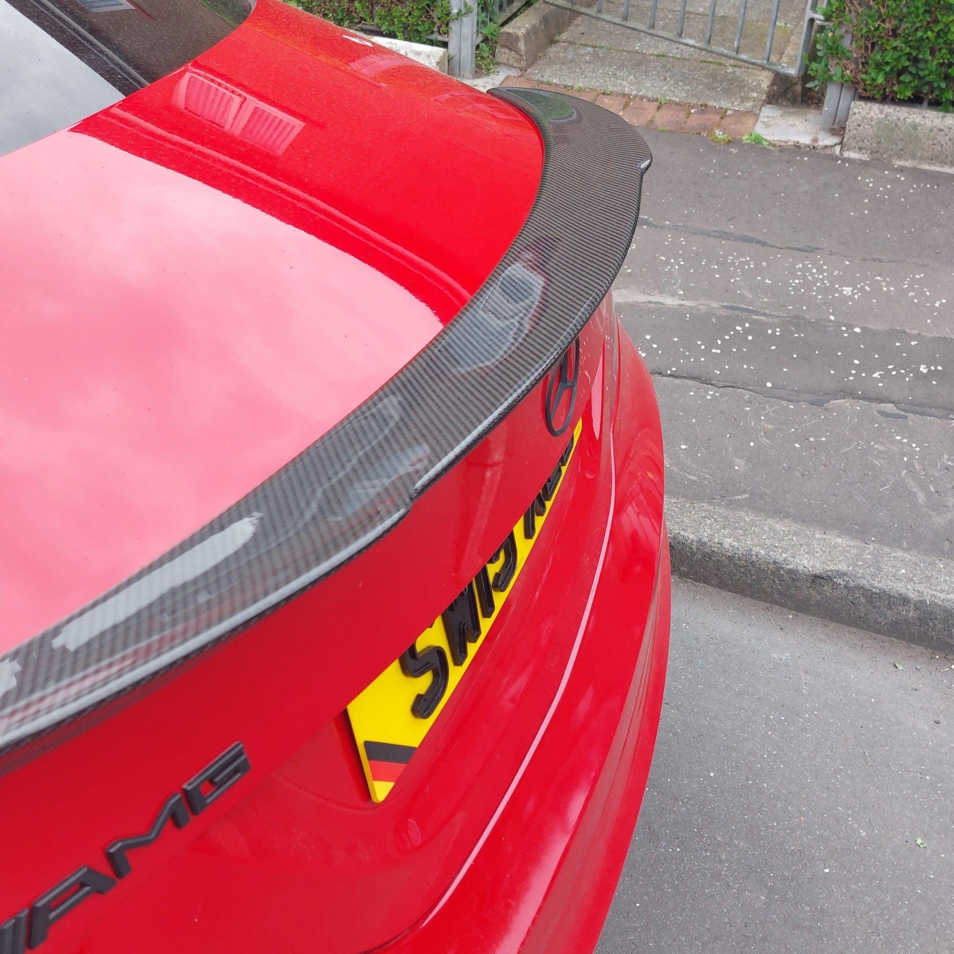 Mercedes Benz W117 CLA FD Style Carbon Fibre Boot Spoiler 13-19-Carbon Factory