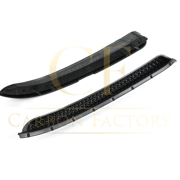 Mercedes Benz W117 CLA Gloss Black Rear Bumper Trims 13-18-Carbon Factory