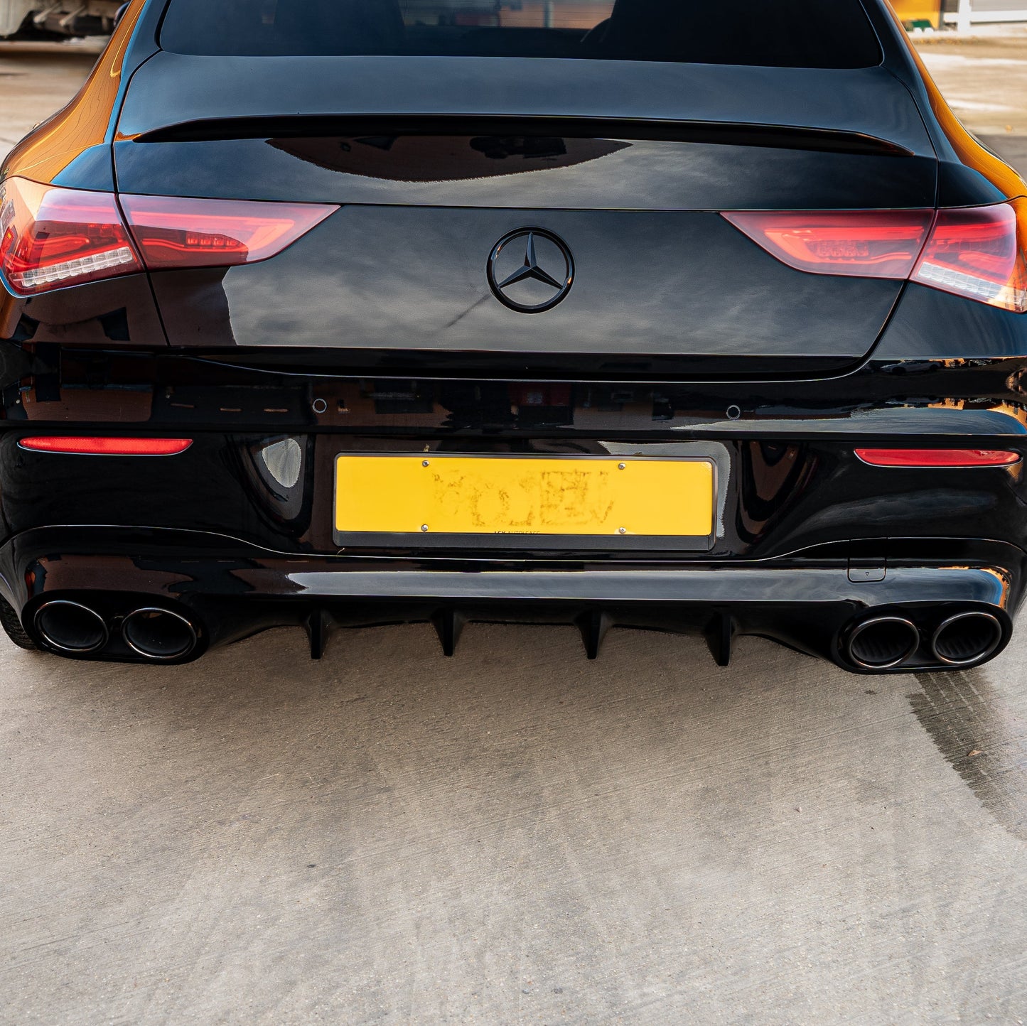 Mercedes Benz W118 CLA Brabus Style Gloss Black Rear diffuser & Exhaust Tips 19-Present by Carbon Factory-Carbon Factory