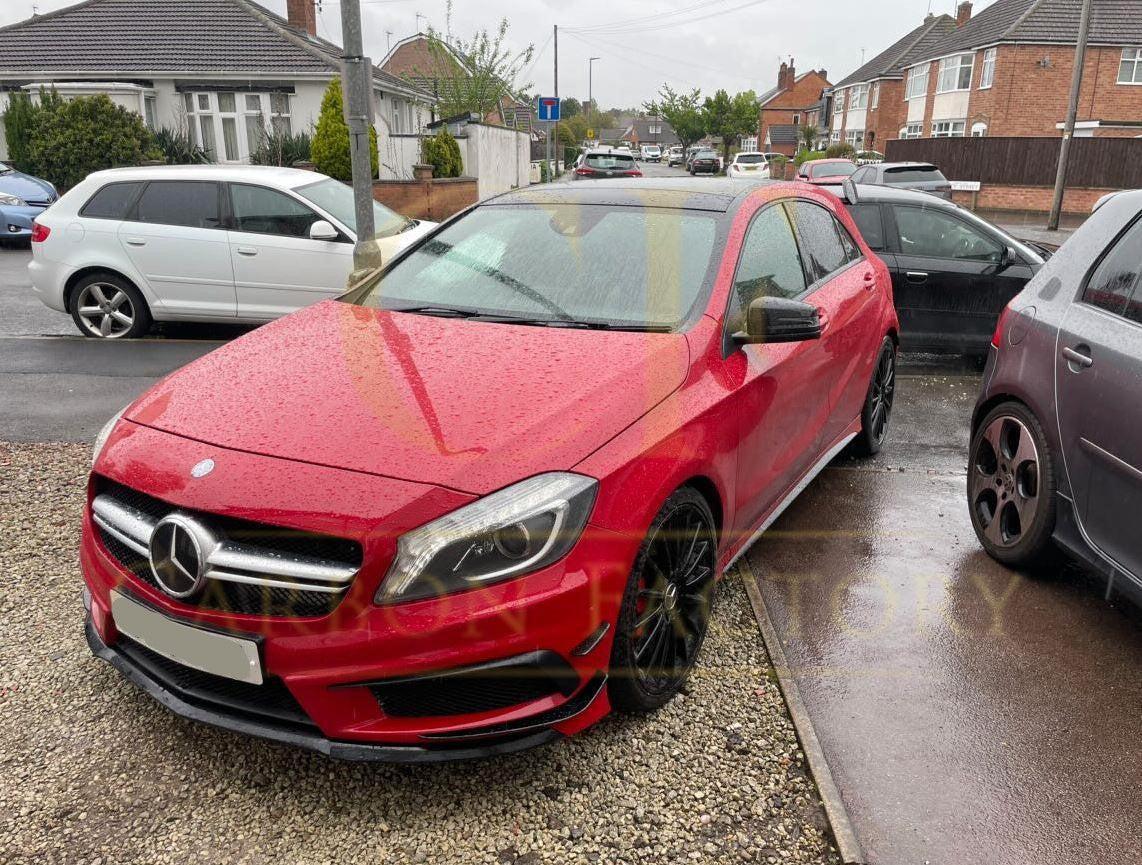 Mercedes Benz W176 A Class A45 AMG Gloss Black Canards 12-15 6 pcs-Carbon Factory