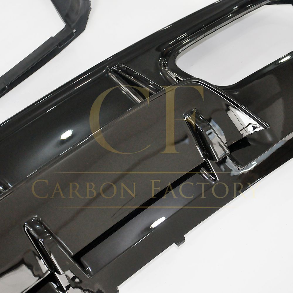 Mercedes Benz W176 A Class AMG Style Gloss Black Rear Diffuser with Exhaust Tips 13-18 by Carbon Factory-Carbon Factory