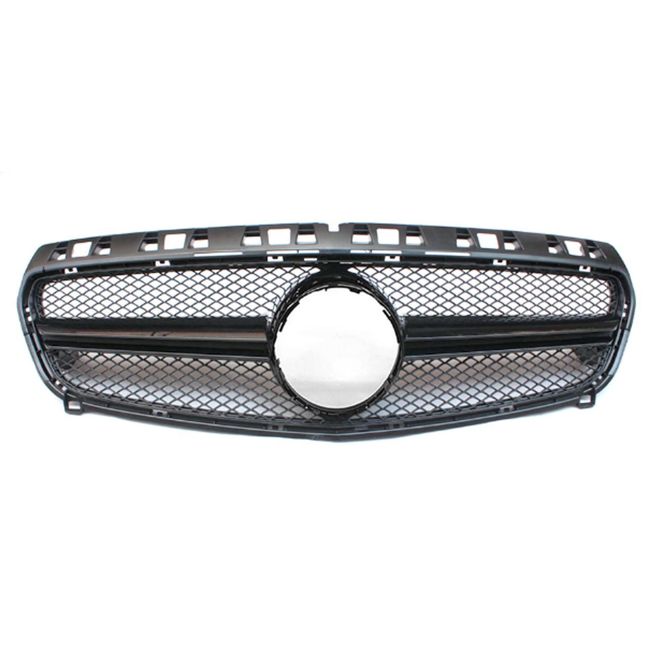 Mercedes Benz W176 A Class AMG Style Silver Front Grille 12-15 by Carbon Factory-Carbon Factory