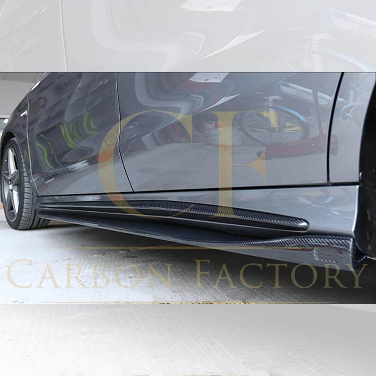 Mercedes Benz W176 A Class C117 Coupe RZ Style Carbon Fibre Side Skirt 13-18 by Carbon Factory-Carbon Factory