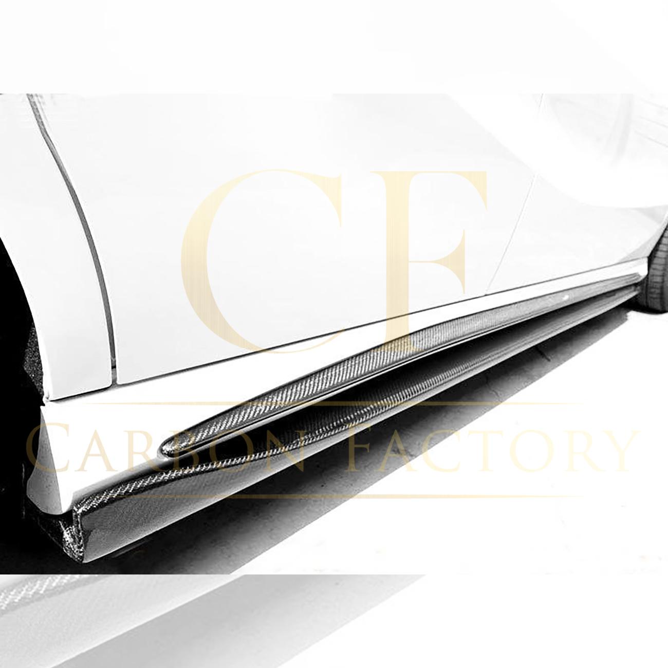 Mercedes Benz W176 A Class C117 Coupe RZ Style Carbon Fibre Side Skirt 13-18 by Carbon Factory-Carbon Factory